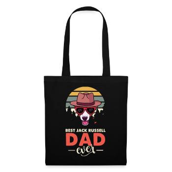 Meilleur Jack Russel Papa Ever Terrier Dog Lover Paw - Sac en tissu - noir - Devant