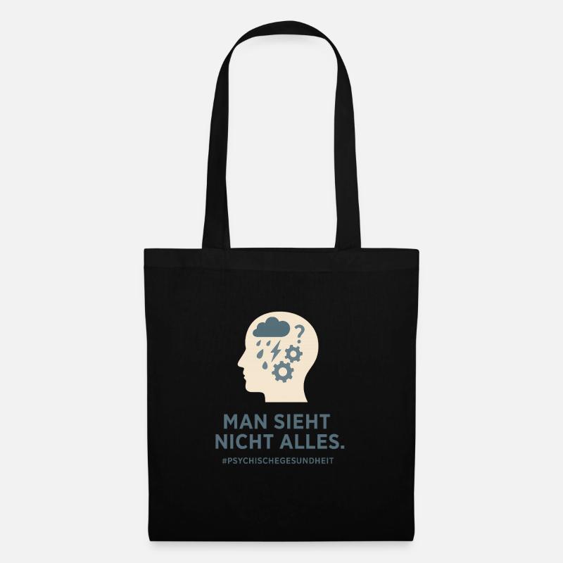 Man sieht nicht alles. - Stoffbeutel - Schwarz