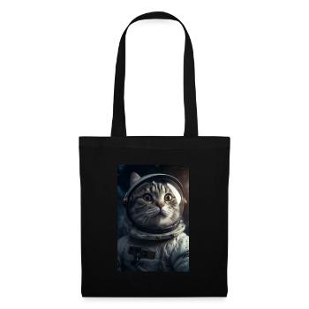 Cat Astronaut Gift - Tote Bag - black - Front