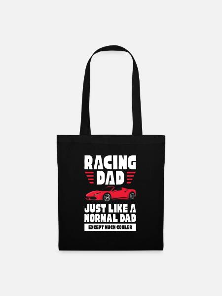 racing dad like normal except much cooler Design - Stoffbeutel - Schwarz