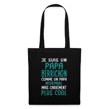 Papa Berrichon comme un papa normal plus cool - Sac en tissu - noir - Devant