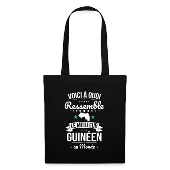 Voici à quoi ressemble le meilleur Guinéen - Sac en tissu - noir - Devant
