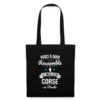 Voici à quoi ressemble le meilleur Corse au monde - Sac en tissu - noir - Devant