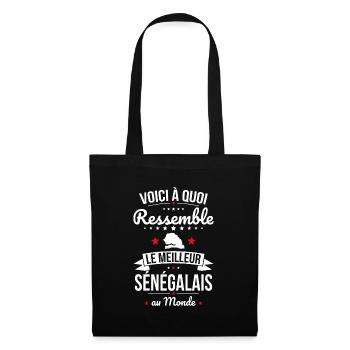 Voici à quoi ressemble le meilleur Sénégalais - Sac en tissu - noir - Devant