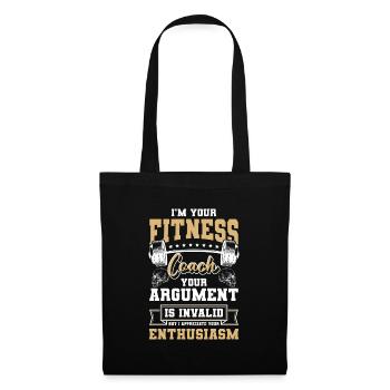 Fitness Trainer Muscles Bench Press Training - Tote Bag - black - Front