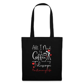 Astronomy Planets Galaxy Astronaut - Tote Bag - black - Front