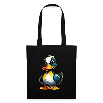 Cute little playful duck - Tote Bag - black - Front