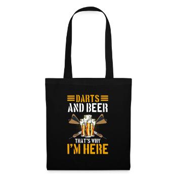 Dart Dart Dart Club Darter - Sac en tissu - noir - Devant