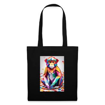 Rainbow Monkey - Tote Bag - black - Front
