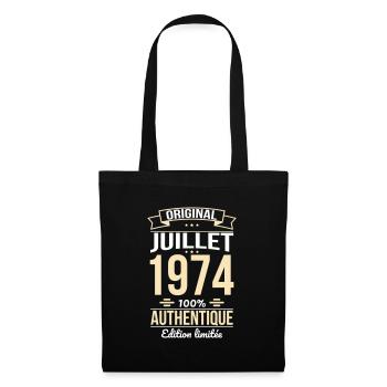50th Anniversary - Original - July 1974 - Tote Bag - black - Front