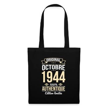 80th Anniversary - Original - October 1944 - Tote Bag - black - Front