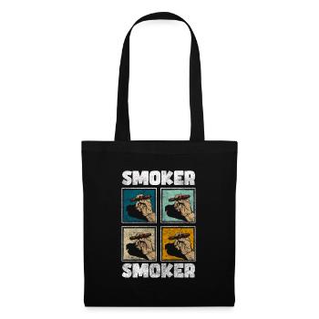 Fumer du tabac Rompre la nervosité - Sac en tissu - noir - Devant