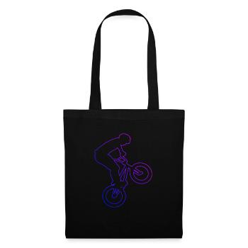 bmx Herren bmx fahrrad bmx jungen Radfahren - Stoffbeutel - Schwarz - Vorne