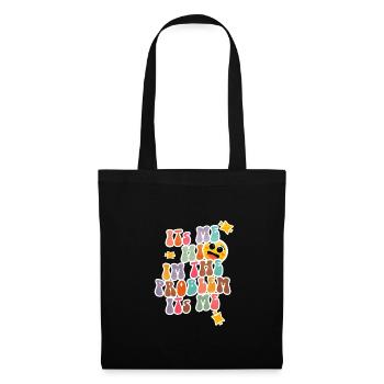 Hi I'm A Problem It's Me Retro Groovy Funny Humor - Tote Bag - black - Front