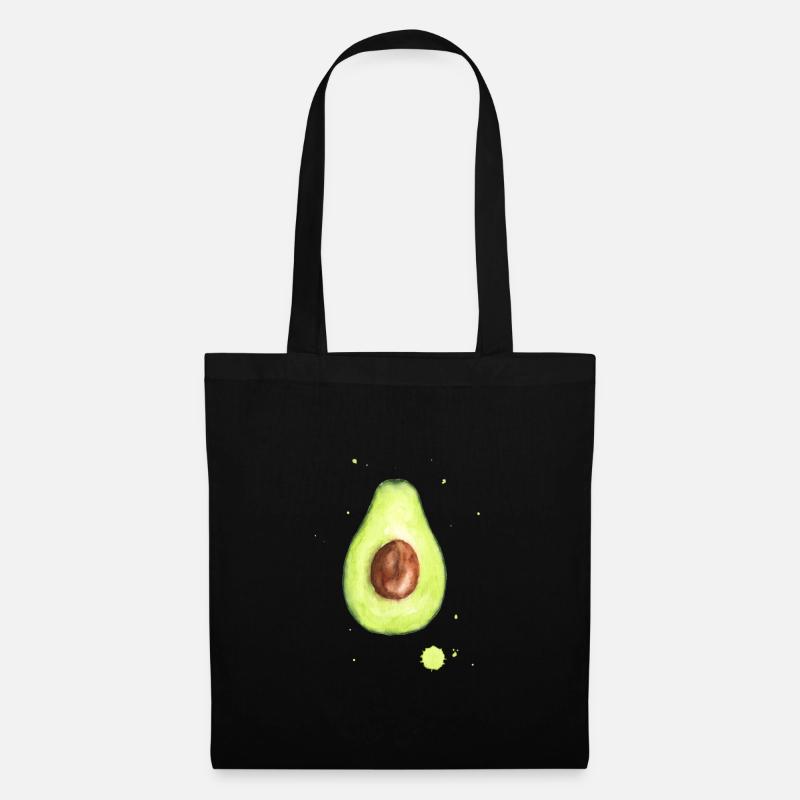 Avocado - Stoffbeutel - Schwarz