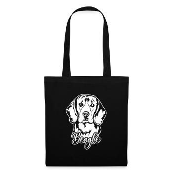 BEAGLE Dog Portrait Dog Dogs Wilsigns Hunting Dog - Tote Bag - black - Front