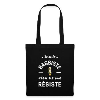 Humour bassiste homme femme basse musique - Sac en tissu - noir - Devant