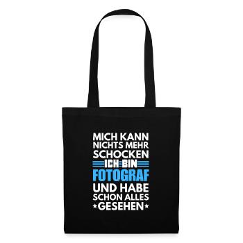 Photographe non choquable - Sac en tissu - noir - Devant