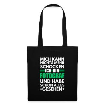 Photographe inébranlable - Sac en tissu - noir - Devant