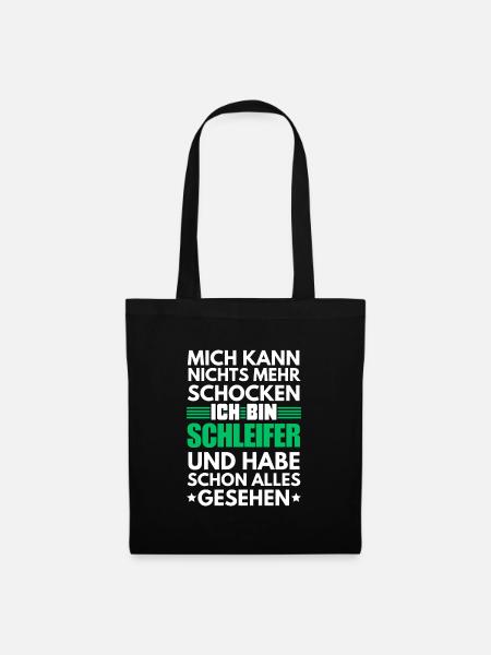 Nicht schockbarer Schleifer - Stoffbeutel - Schwarz