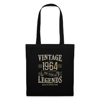 1964 Birthday Vintage Born Legends Born 1964 - Tote Bag - black - Front