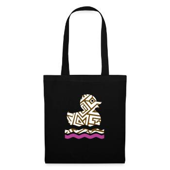 duck two - Sac en tissu - noir - Devant