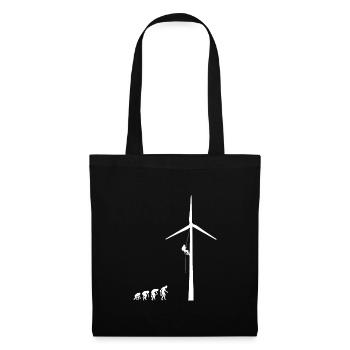 Wind turbine mechanic system electronics wind system - Tote Bag - black - Front