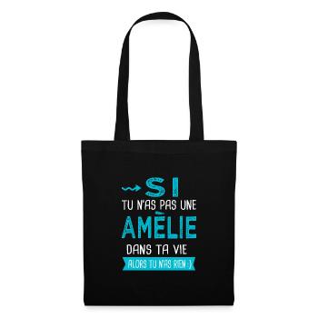 Amélie Si tu n as pas une amélie - Sac en tissu - noir - Devant