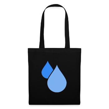 Waterdrop - Sac en tissu - noir - Devant