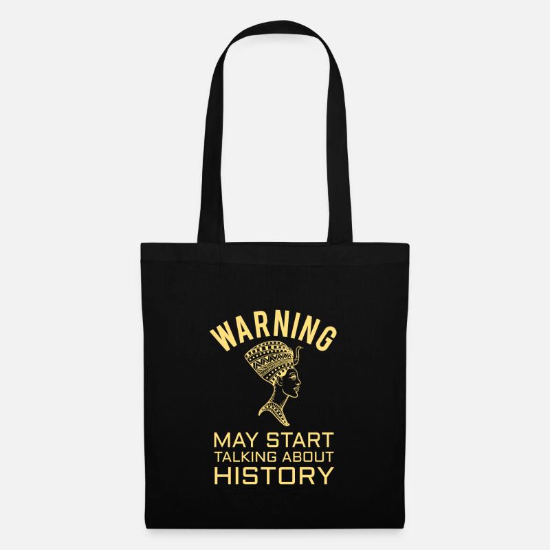 HISTORY HISTORIAN : History Warning - Stoffbeutel - Schwarz