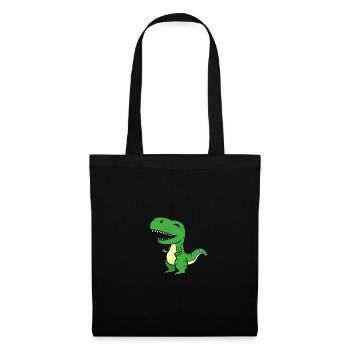 T-Rex - Sac en tissu - noir - Devant