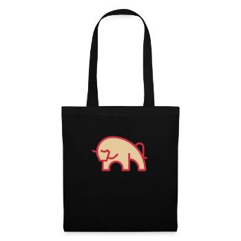 Roter Bulle - Sac en tissu - noir - Devant