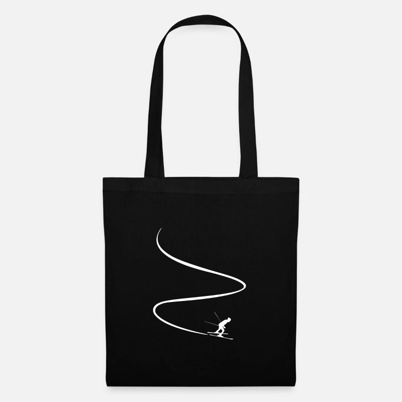 Ski slope - Tote Bag - black