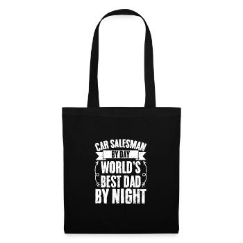 Drôle de vendeur de voitures papa pour un concessionnaire automobile - Sac en tissu - noir - Devant