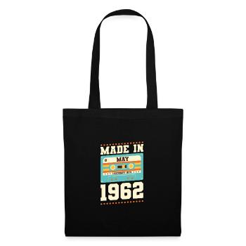 53e anniversaire Mai Né en 1970 Idée cadeau - Sac en tissu - noir - Devant