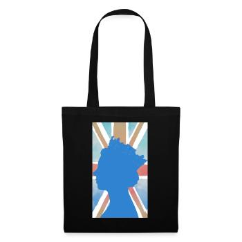 QUEEN ELIZABETH UK FLAG UNION JACK KINGDOM HEAVEN - Tote Bag - black - Front
