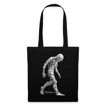 Transparent - Stop à l’intimidation - Sac en tissu - noir - Devant