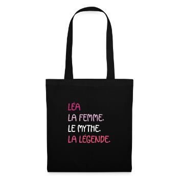 La femme le mythe léa - Sac en tissu - noir - Devant