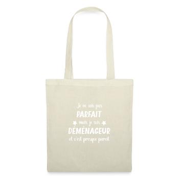 Je ne suis pas parfait mais déménageur - Sac en tissu - nature - Devant