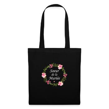 Soeur de la mariée - Sac en tissu - noir - Devant