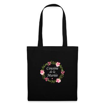 Cousine de la mariée - Sac en tissu - noir - Devant