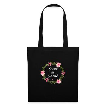 Soeur du marié - Sac en tissu - noir - Devant