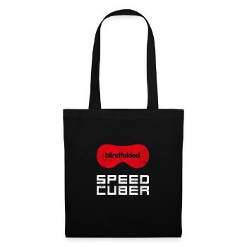 SPEEDCUBER Blindfolded. Cubing-Cube-Speedcuber - Tote Bag - black - Front