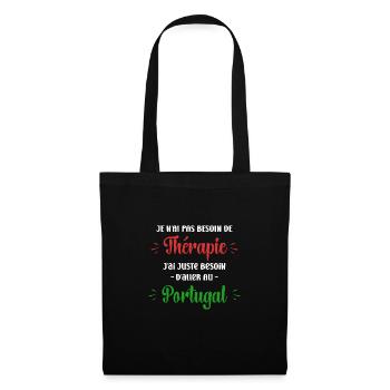 Pas besoin de thérapie portugal - Sac en tissu - noir - Devant