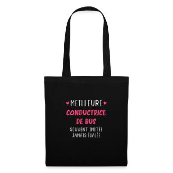 Meilleure conductrice de bus - Sac en tissu - noir - Devant