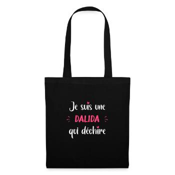 Je suis une dalida qui déchire - Sac en tissu - noir - Devant