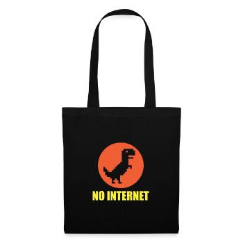 Pas de dinosaures sur Internet - Sac en tissu - noir - Devant