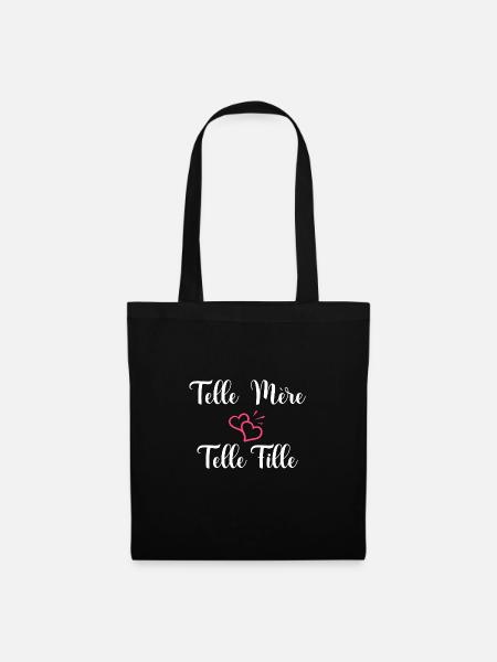 Telle mère telle fille - Sac en tissu - noir