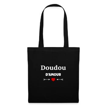 Doudou d'amour - Sac en tissu - noir - Devant