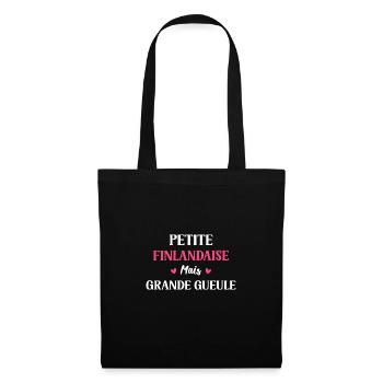 Petite Finlandaise mais grande gueule - Sac en tissu - noir - Devant